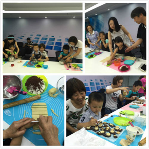 尊龙凯时科技DIY亲子烘焙运动现场集锦